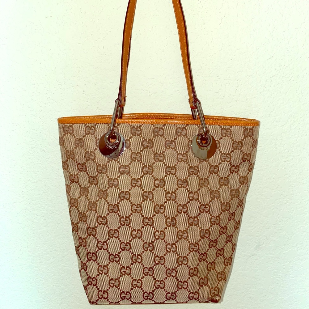 Gucci Monogram Canvas Eclipse Bucket Tote Bag